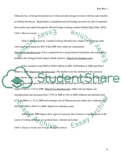 Chile - Potential Market for Best Buy