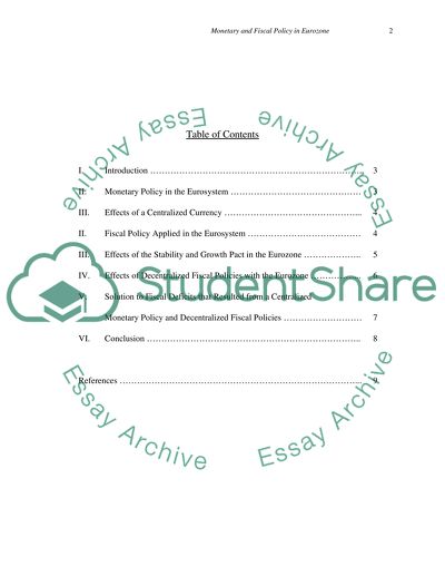 Monetary and Fiscal Policy in Eurozone