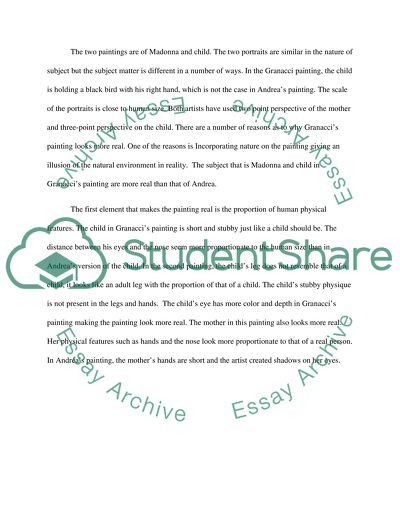 Major Issues in the Two Paintings