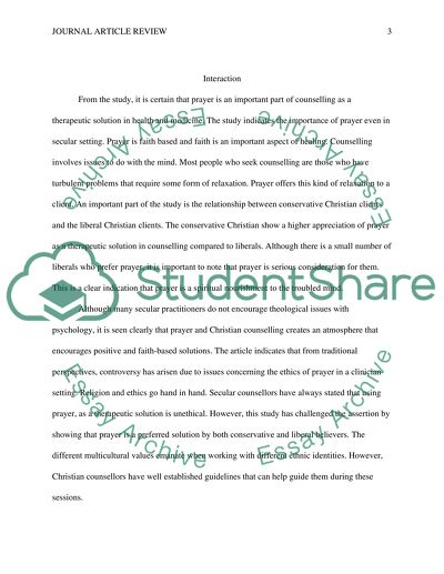 Journal Article Review