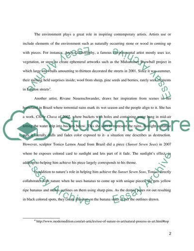 Nature as a Construct in Art