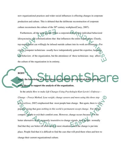 Designer Culture, Designer Employees and Post-occupational Solidarity