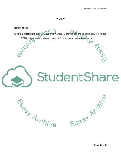 Business communication