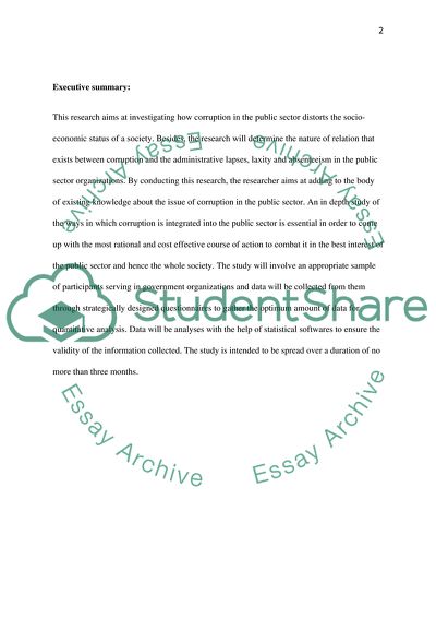 Effects of Administrative Corruption in the Public Sector