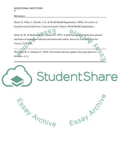 Nosocomial Infections