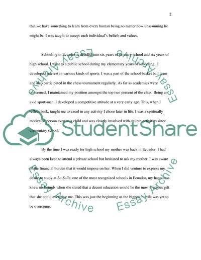 Schooling in Ecuador