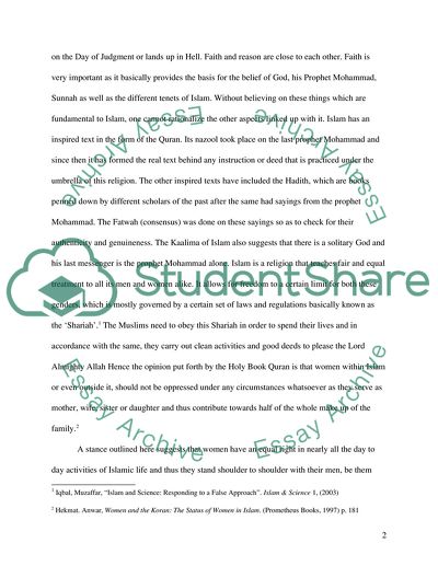 The Role of Women in Traditional Islam