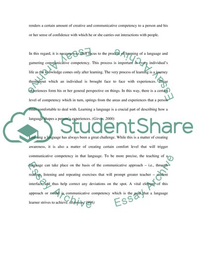 Language Structures Experience