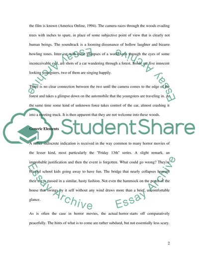 Evil Dead Critical Analysis