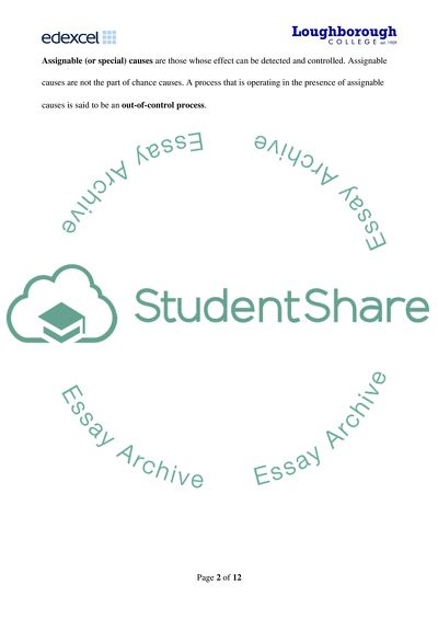 Statistical Process Control
