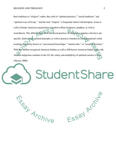 Why the North American Aboriginal Populace Favors Speaking of the Sacred instead of Religion