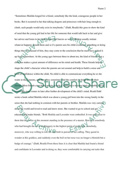 The effect friendships have on a childs development