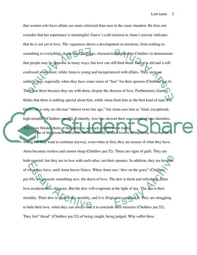 Analysis The lady with the petdog