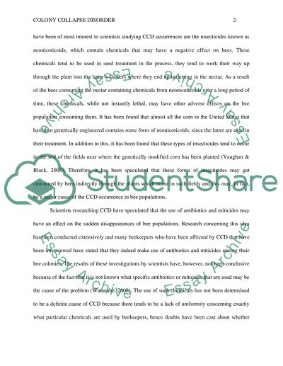 Colony Collapse Disorder