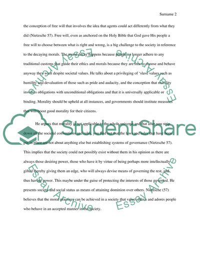 Nietzsches Genealogy of Morality