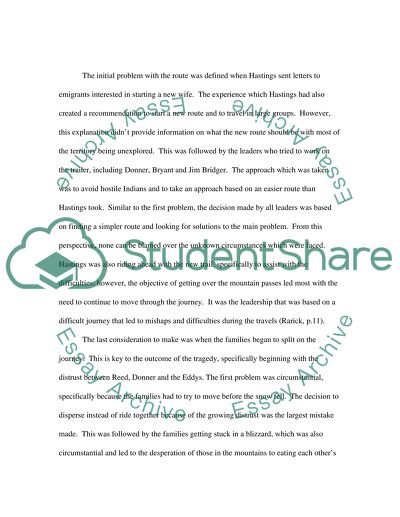 Donner Party Disaster