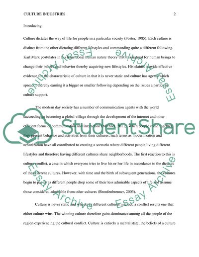 Culture as the Most Important Aspect of Human Life