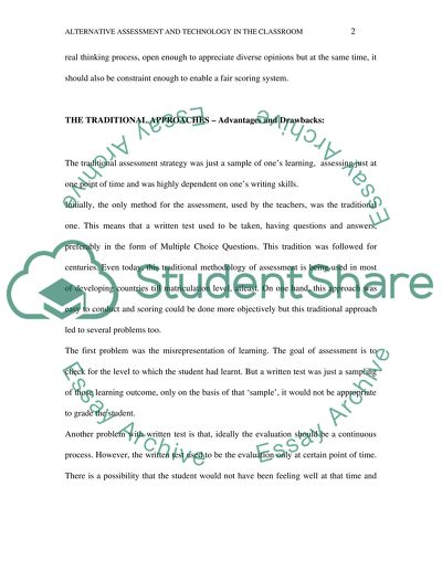 Learning and Assessment