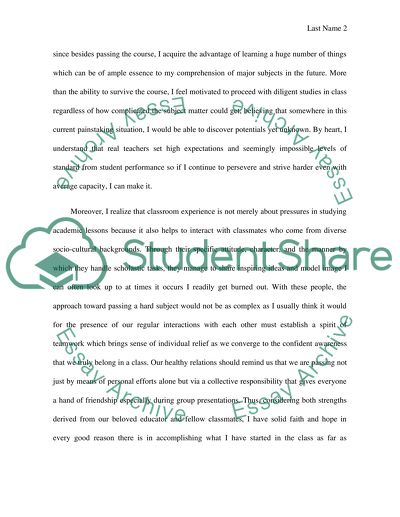 To persuate to pas my class