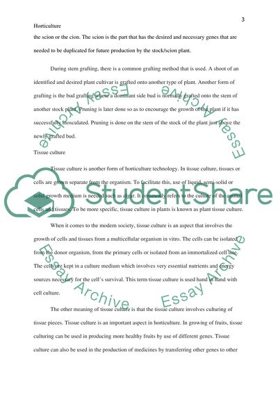 Horticulture Technology