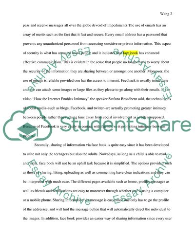 How Facebook Helps Communication