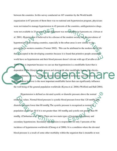 Physiology and Pharmacology of Hypertension
