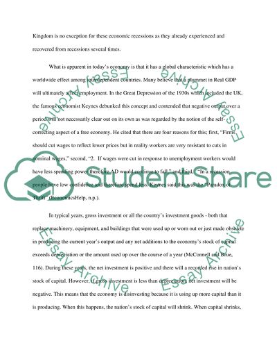 The Total Output of Employment and Income Level