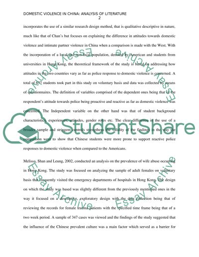 Domestic Violence in China