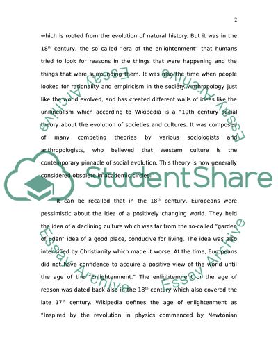 The European Sociopolitical Foundations of Anthropological Thought