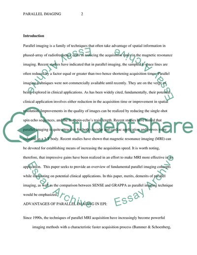 Concepts of Parallel Imaging