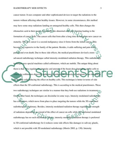 Radiotherapy Side Effects