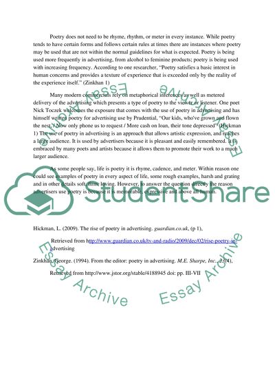 Analyzing assignment (e.g. advertisement, speech, etc)