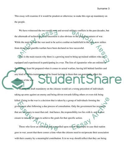 Voluntary drafts in America