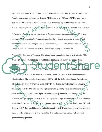 Problem of HIV/AIDS in Japan in 21st Century: Causes, Effects, Solutions