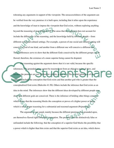 Assessing Traditional Arguments about Gods Existence