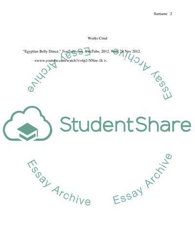 Dance Critical Analysis