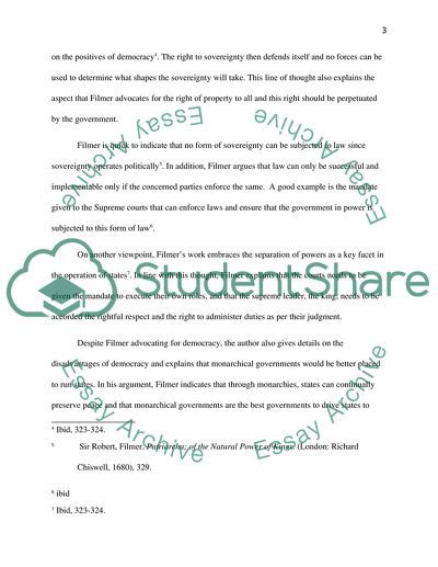 Analysis of Patriarcha Book by Robert Filmer