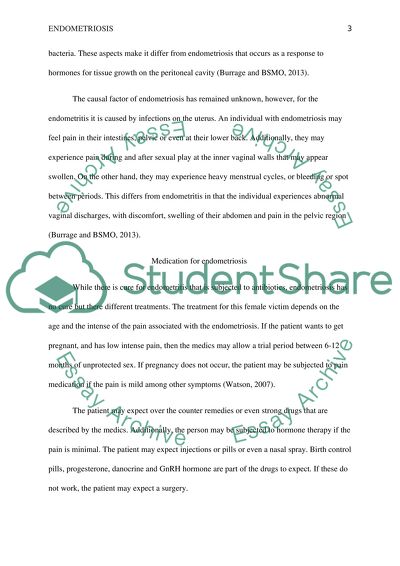 Endometriosis Is a Painful and Chronic Illness