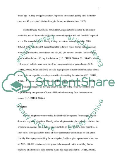 Problems In The US Adoption And Foster Care System