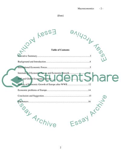 The nternational economic forces