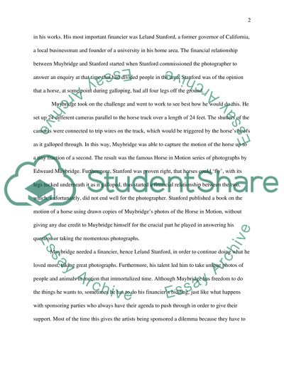 Financial means to control the means of ones artistic production