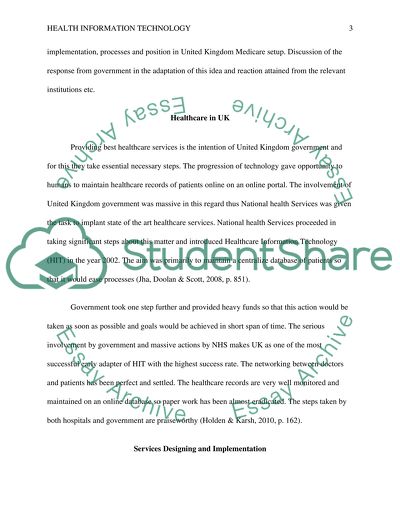 Health Information Technology Invasion and its Impacts in the United Kingdom