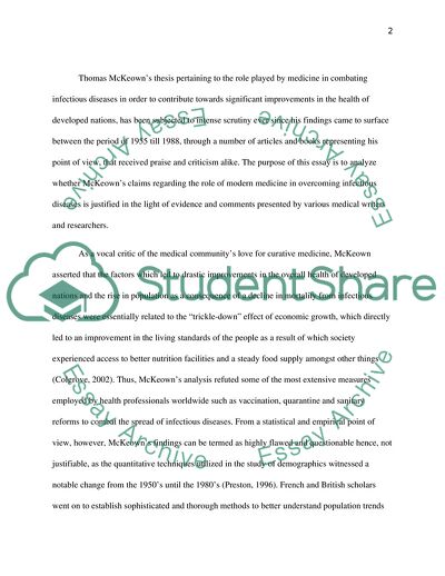 McKeown and Social Medicine