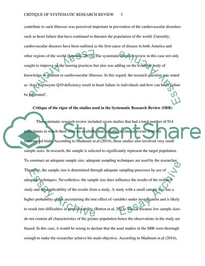 The Safety and Efficiency of the Coenzyme Q10 in Heart Failure