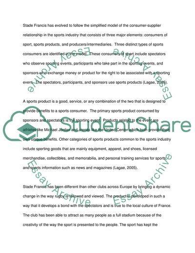 The Successful Strategy of Stade Francis