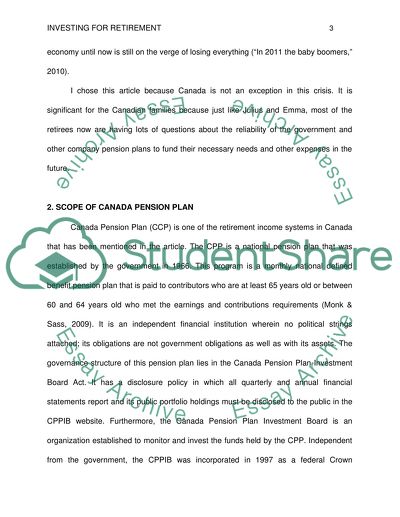 Investing For Retirement