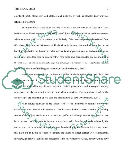 The Ebola Virus Research Paper