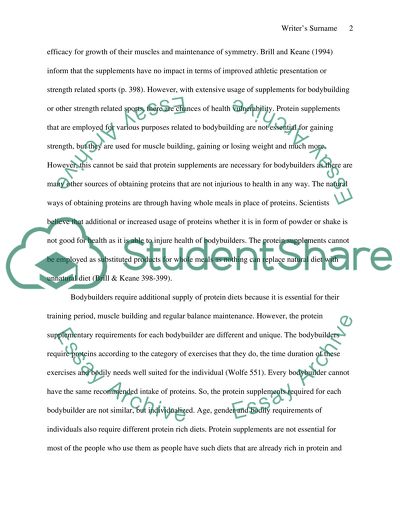 Protein Supplements and Bodybuilding