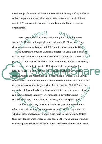 Lean Concept on Developed Countries and Developing Countries