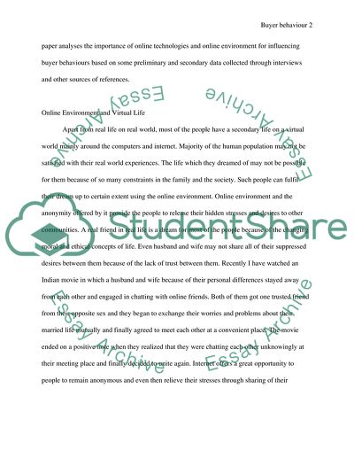 Buyer Behaviour Academic Paper